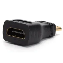 Adattatore HDMI da femmina a maschio 90° nero