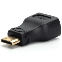 Adattatore HDMI da femmina a maschio 90° nero