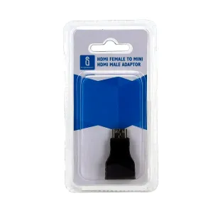Adattatore HDMI da femmina a maschio 90° nero