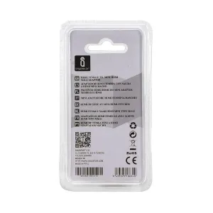 Adattatore HDMI da femmina a maschio 90° nero