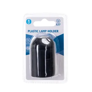 Portalampada E27 in plastica con terminale a