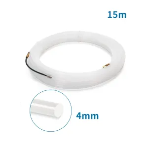 Tiracavi in nylon 4mmx15m bianco