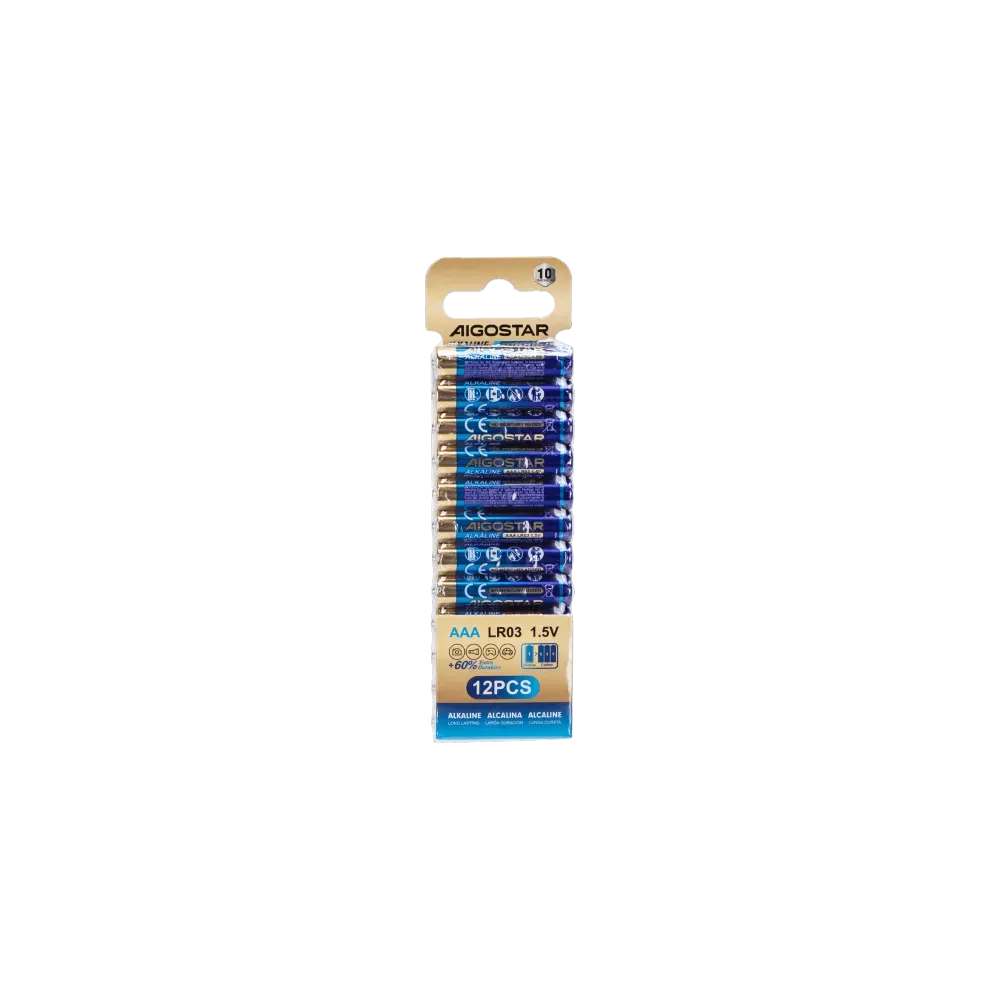Batteria alcalina LR03(AAA) 1.5V 12pz Batteria alcalina LR03(AAA) 1.5V 12pz
