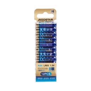 Batteria alcalina LR03(AAA) 1.5V 12pz