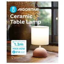 Lampada LED da scrivania max.40W E14 in Ceramica