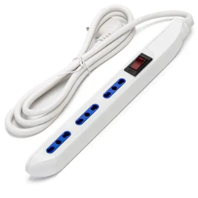 Multipresa 3 vie interruttore 10A 1,5m 1.0mmq bianca