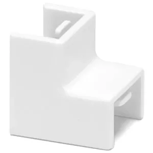 CONNETTORE ANGOLO INTERNO CANALINA QUAD.PVC BIANCO 15x10 4pz
