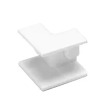 CONNETTORE ANGOLO INTERNO CANALINA QUAD.PVC BIANCO 15x10 4pz