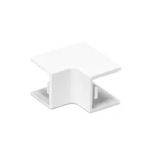 CONNETTORE ANGOLO INTERNO CANALINA QUAD.PVC BIANCO 15x10 4pz