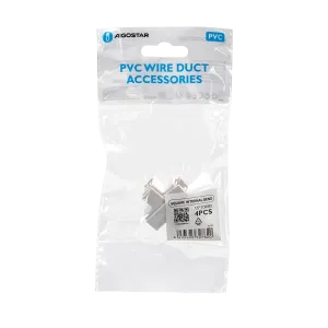 CONNETTORE ANGOLO INTERNO CANALINA QUAD.PVC BIANCO 15x10 4pz