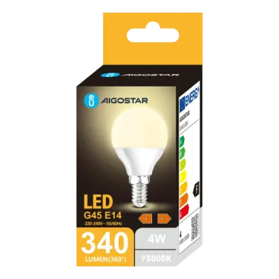 LED G45 E14 4W 3000K