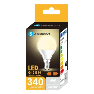 LED G45 E14 4W 3000K