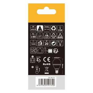 LED G45 E14 4W 3000K