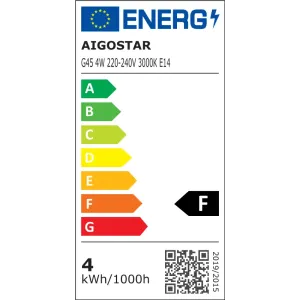 LED G45 E14 4W 3000K