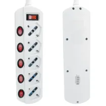 MULTIPRESE CON CAVO ITALIANO 5 VIE H05VV-F 3G1 0mm2-1.5m 10A MULTIPRESE CON CAVO ITALIANO 5 VIE H05VV-F 3G1 0mm2-1.5m 10A