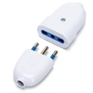 Set presa e spina 16A bianco