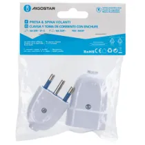 Set presa e spina 16A bianco