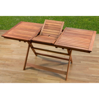 TABLE EN BOIS EXTENSIBLE DE 120-160x70x73H cm