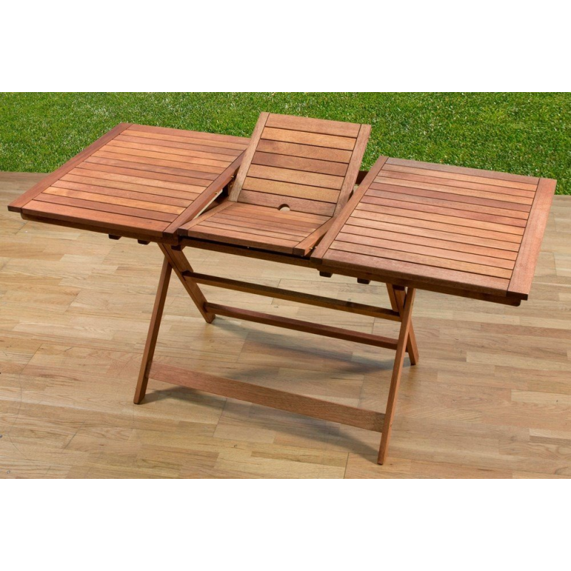 TABLE EN BOIS EXTENSIBLE DE 120-160x70x73H cm