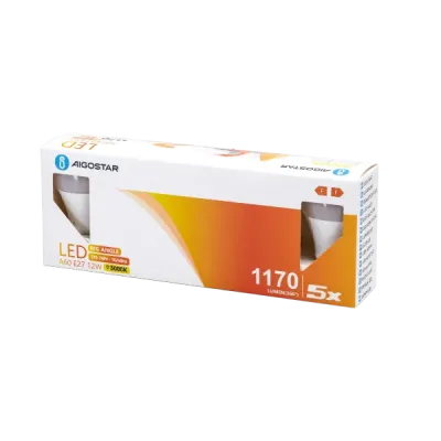 LED A60 E27 12W 3000K 5 pz