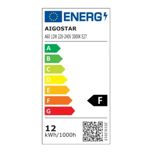 LED A60 E27 12W 3000K 5 pz