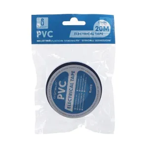 Nastro isolante in PVC 0,13x17x20m blu