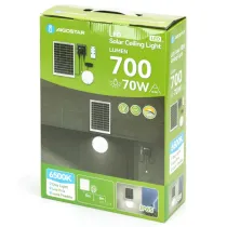 Plafoniera solare con accumulatore fotovoltaico