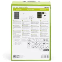Plafoniera solare con accumulatore fotovoltaico