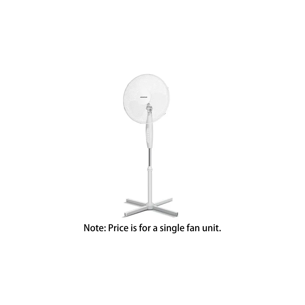 Ventilatore a piantana 16 pollici, 3 pale, 3 velocità, bianc Ventilatore a piantana 16 pollici, 3 pale, 3 velocità, bianc