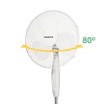 Ventilatore a piantana 16 pollici, 3 pale, 3 velocità, bianc Ventilatore a piantana 16 pollici, 3 pale, 3 velocità, bianc