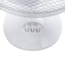 VENTILATORE DA APPOGGIO 9 pollici, 3 pale, 2 velocità, bianco,