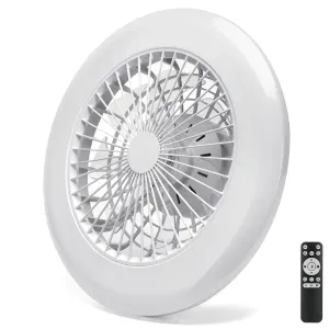Ventilatore con luce LED DC18W+40W CCT con telecomando