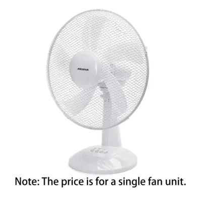 VENTILATORE DA APPOGGIO  16 pollici, 5 pale, 3 velocità, bianco