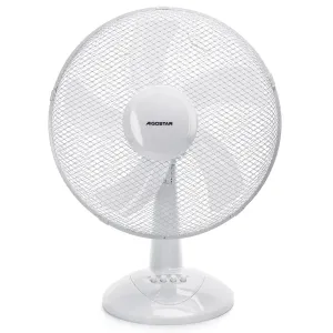 VENTILATORE DA APPOGGIO  16 pollici, 5 pale, 3 velocità, bianco