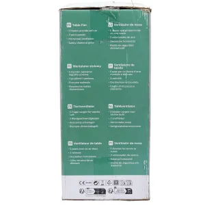 VENTILATORE DA APPOGGIO  16 pollici, 5 pale, 3 velocità, bianco