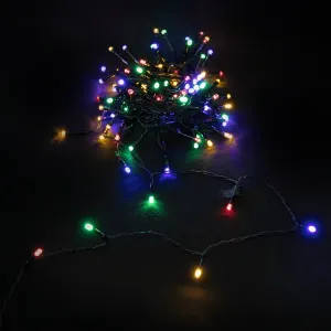 CATENA LUMINOSA LUCE SOLARE RGBY,12M