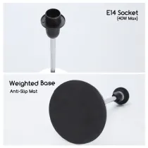 LAMPADA DA SCRIVANIA IN METALLO E14,MAX40W