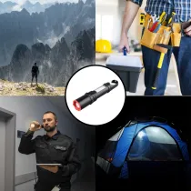 TORCIA LED RICARICABILE 'MAGNUM' 3 W - lm 250 - con laterna laterale