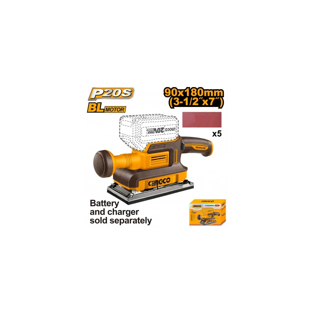LEVIGATRICE A BATTERIA BRUSHLESS 90X180MM NUDA