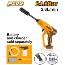 IDROPULITRICE A BATTERIA 24,8BAR 20V NUDO