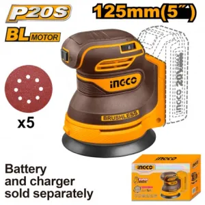 LEVIGATRICE ROTORBITALE A BATTERIA NUDA 125MM