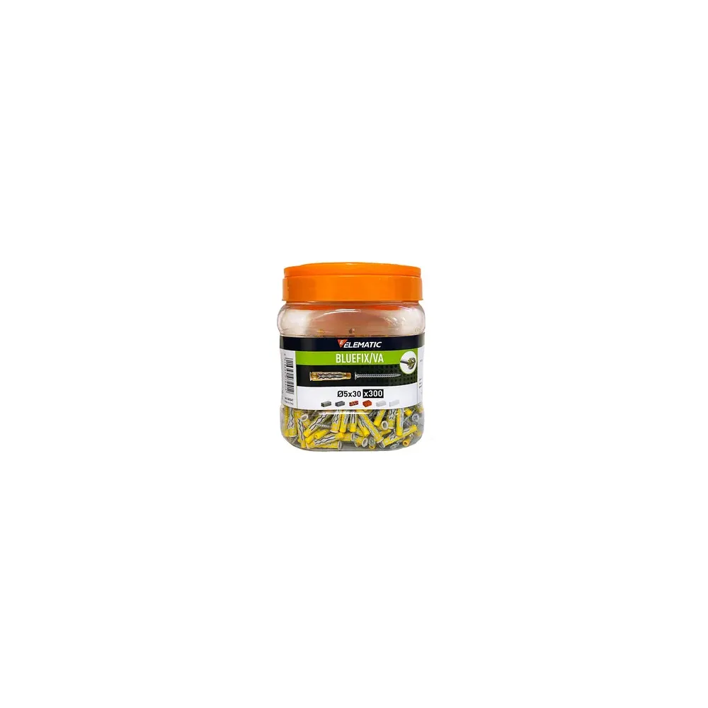 ELEMATIC TASSELLO BLUEFIX VA 5X30 C/VITE BARAT 300PZ ELEMATIC TASSELLO BLUEFIX VA 5X30 C/VITE BARAT 300PZ
