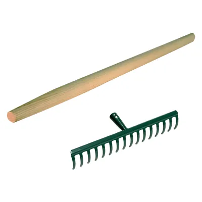 RASTRELLO 16 denti cm 43 - con manico cm. 160