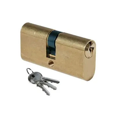 ISEO F300 CILINDRO OVALE 27-27 OTTONATO C/3CH (10,0 PZ)