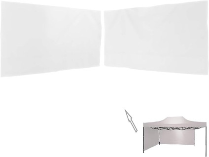 Panneaux latéraux blancs pour tonnelle de 3x4,5m
