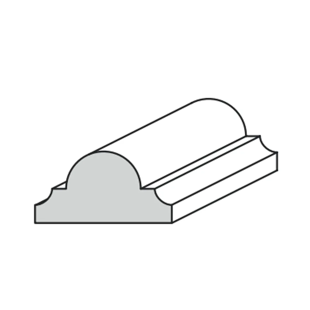 CORNICE IN AJOUS GREZZO MM.26x14x2400 (20 PZ)