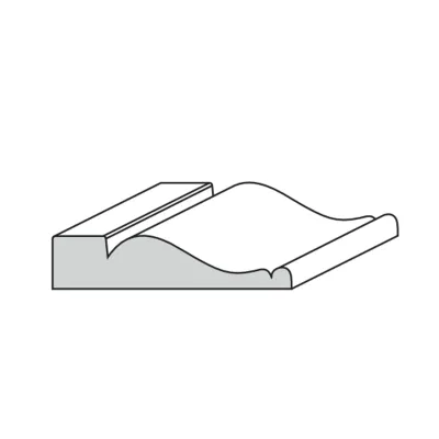 CORNICE IN AJOUS GREZZO MM.45x10x2400 (20 PZ)