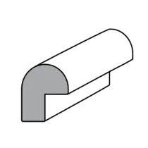 CORNICE PER QUADRI IN AJOUS GREZZO MM.22X18X2400 interno mm 14x6 (6 PZ)