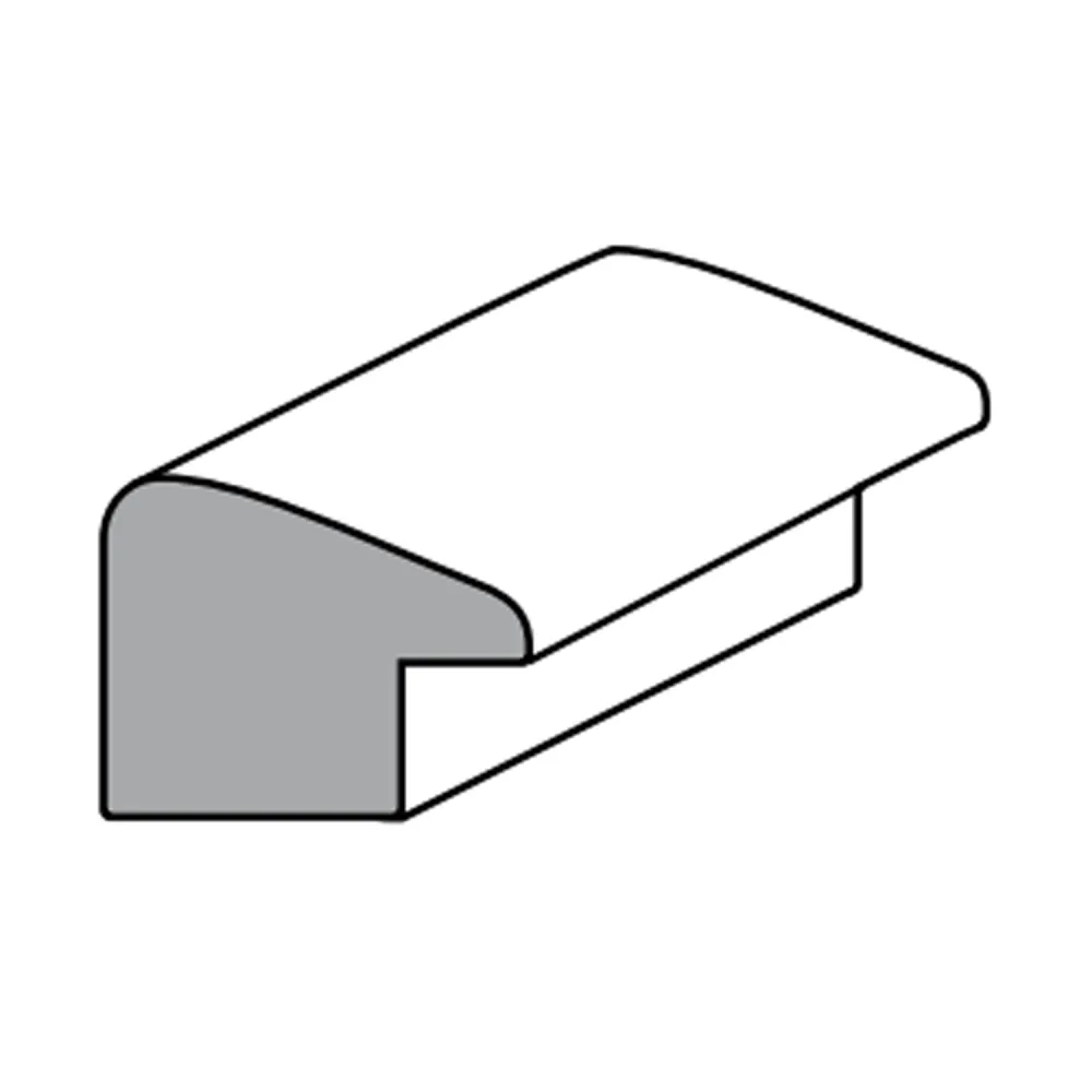 CORNICE PER QUADRI IN AJOUS LACC.BIANCO MM.25X20X2400 interno mm 11x5 (6 PZ)