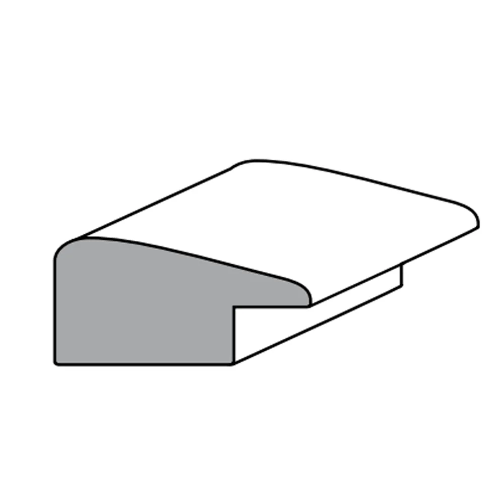 CORNICE PER QUADRI IN AJOUS LACC.BIANCO MM.40X20X2400 interno mm 10x6 (6 PZ)